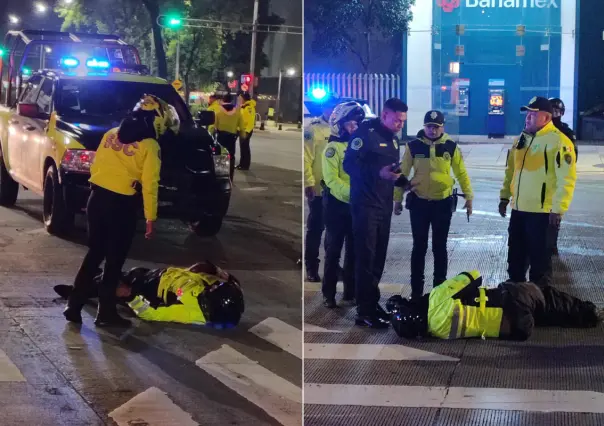 Automovilista alcoholizado arrolla a policía de tránsito en Paseo de la Reforma y trata de huir