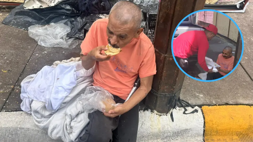 DIF Municipal atiende a indigente abandonado durante noche lluviosa en Durango