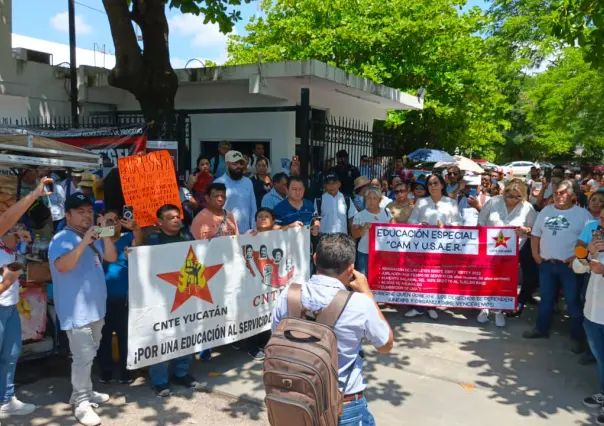 Paro de maestros en Yucatán deja sin clases a 60 mil alumnos
