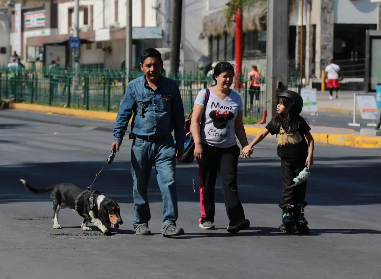 Una familia disfrutando de un paseo en la Ruta Recreativa de Saltillo. (Fotografía: Gobierno de Saltillo)