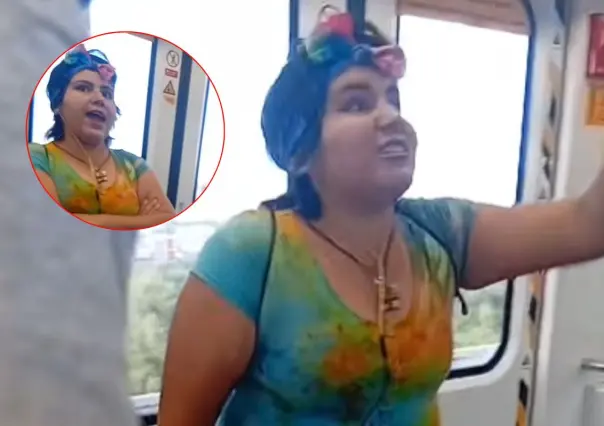 Mujer agrede a hombres en el Metro de Monterrey; usuarios denuncian el hecho