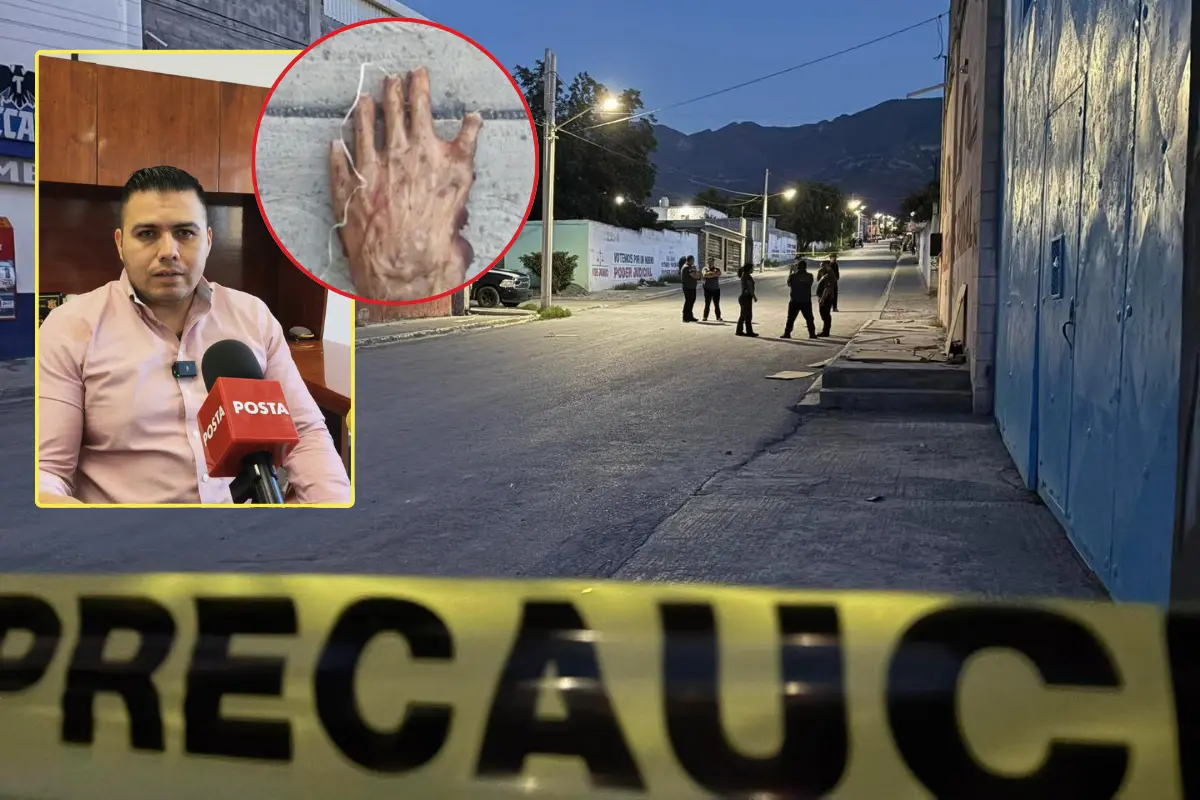 En un primer momento se realizó ya una inspección de los lugares cercanos que cuentan con cámaras de seguridad, esto para intentar hacer una reconstrucción de los hechos y establecer tiempos y rutas en las que se pudieron haber traslado los restos./Foto: Marco Juárez/ Redes Sociales
