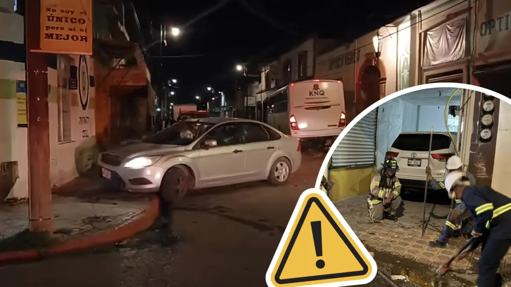 Evacuan a vecinos del centro de Ramos Arizpe; choque origina fuga de gas masiva