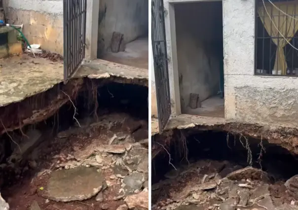 Video | Se abre el suelo en Muna: socavón sorprende a familia bajo su casa