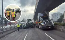 Muere trailero al chocar contra muro del Metro en Oceanía, CDMX
