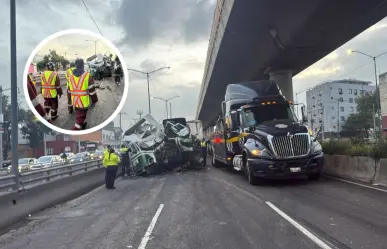 Muere trailero al chocar contra muro del Metro en Oceanía, CDMX