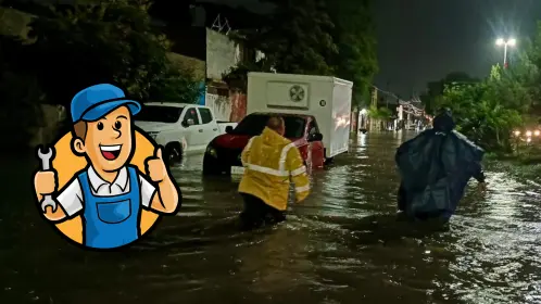 Esto debes hacer si tu carro se queda varado por las lluvias en Durango