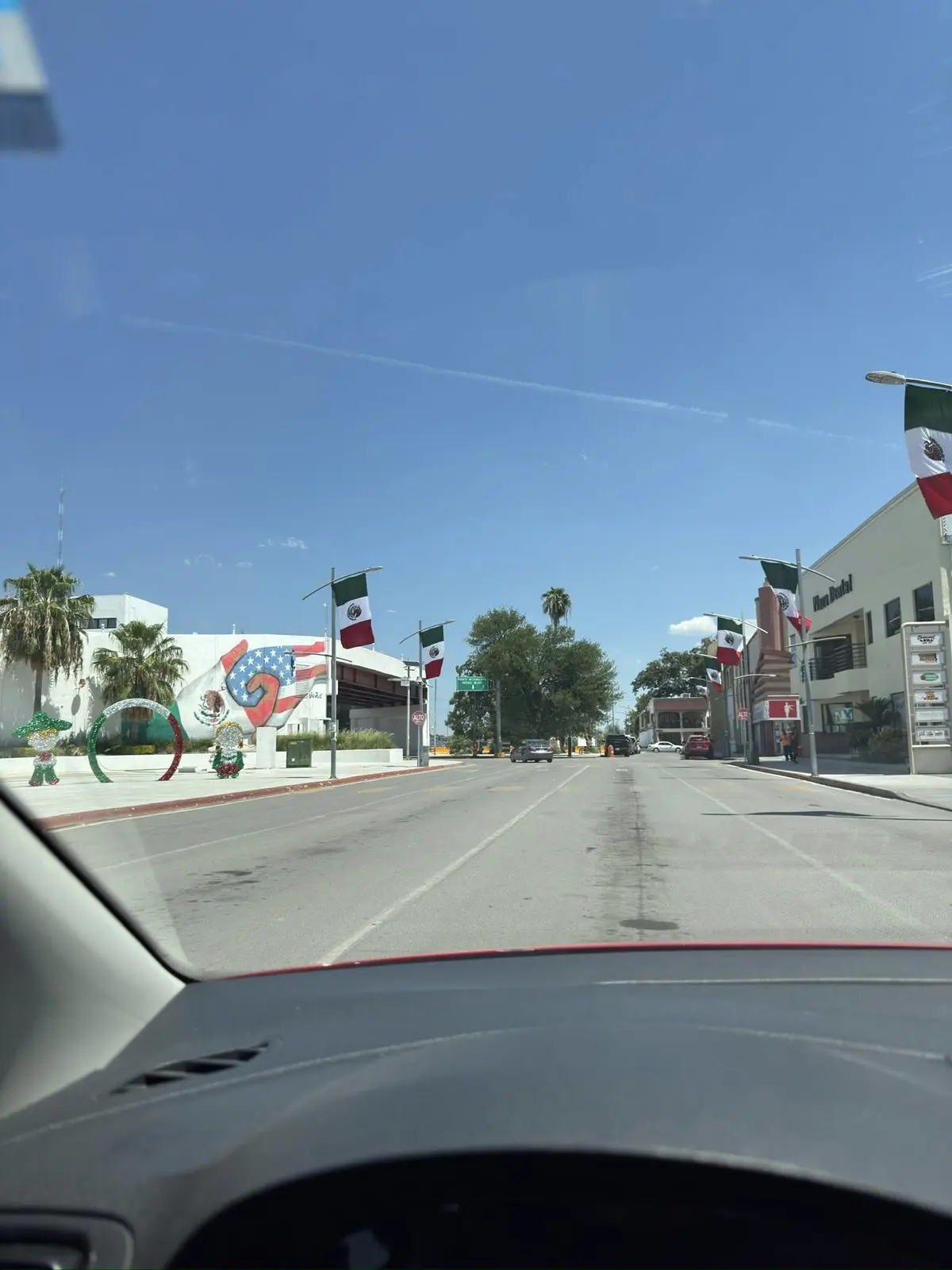Así se ve el tramo previo a ingresar a los puentes internacionales de Piedras Negras / Foto: Angela Carranza 