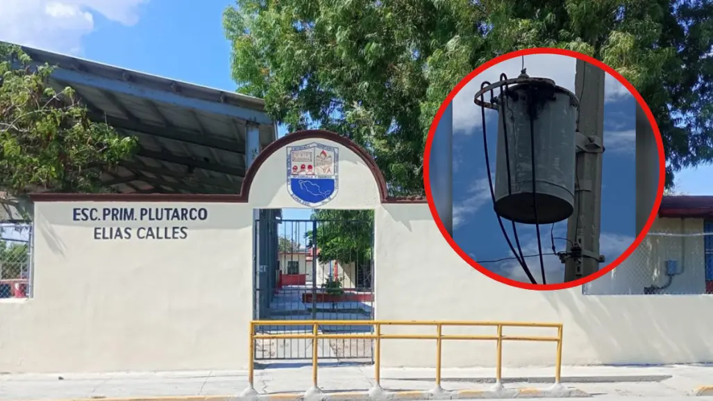 Sin luz en la Primaria Plutarco Elías Calles de Matamoros por esta razón