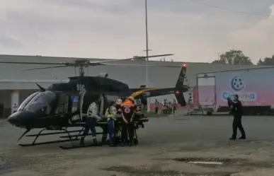 Joven electrocutado en Xochimilco es trasladado de urgencia en helicóptero