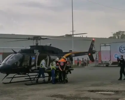 Joven electrocutado en Xochimilco es trasladado de urgencia en helicóptero