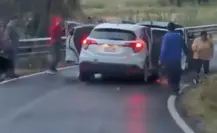 VIDEO | Violento asalto se registra en Acolman; ladrones despojan a familia de su vehículo en Edomex