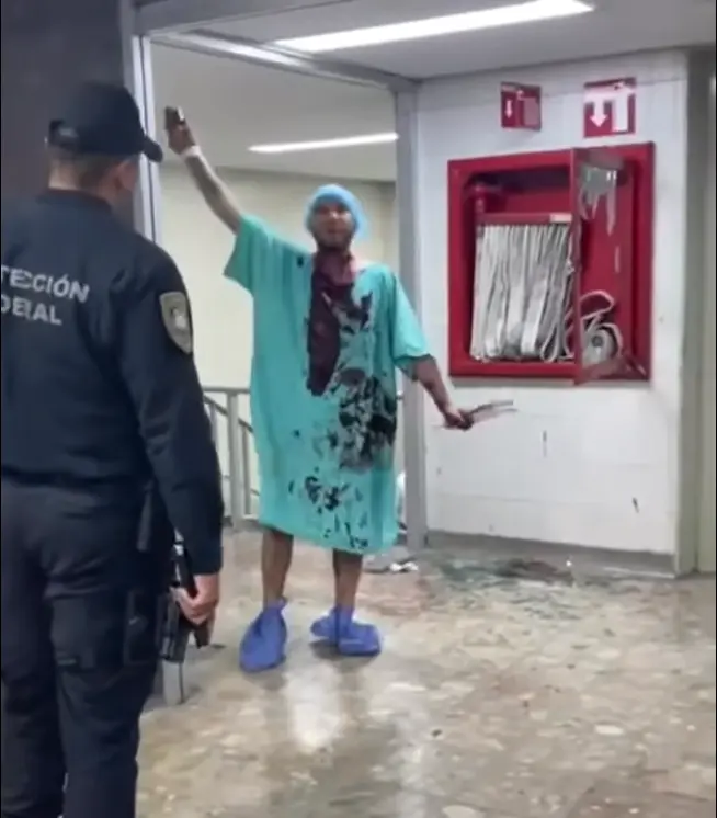 El hecho cuestionado los protocolos de seguridad en hospitales y el manejo de pacientes en crisis emocionales./Foto: Redes Sociales