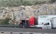Accidente en carretera Los Chorros deja a conductor sin vida; frenan autoridades circulación