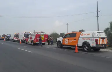 Choque entre vehículos de carga provoca movilización en Escobedo