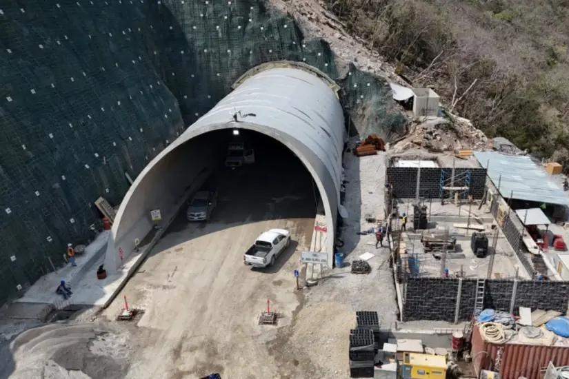 Construcción del túnel de la carretera Mante- Ocampo- Tula. Foto: Daniel Espinoza