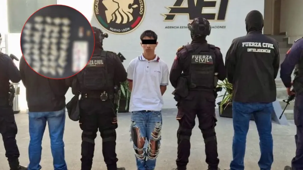 Joven vinculado a grupo criminal es detenido en operativo de Fuerza Civil