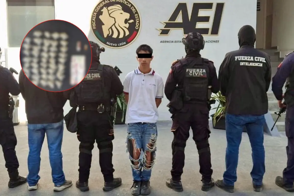 El detenido fue identificado como Juan “N”, de 18 años de edad Foto: Canva