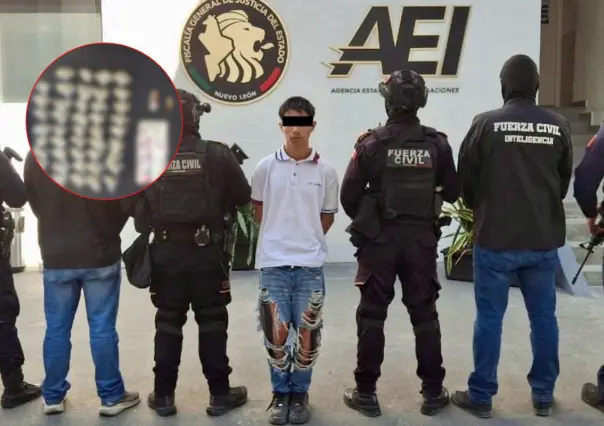 Joven vinculado a grupo criminal es detenido en operativo de Fuerza Civil