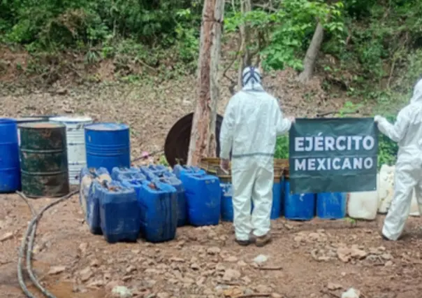 Desmantelan laboratorio clandestino y bodegas de químicos en Sinaloa