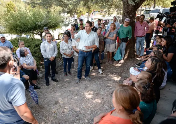 Javier Díaz lleva programa "Aquí Andamos"  a Lomas de Lourdes en Saltillo