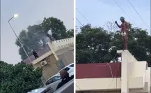 Paciente armado causa caos en IMSS Torreón ; escapa desnudo y se sube al techo