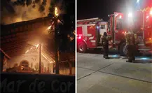 Incendio consume palapa en el centro de La Paz; sólo hubo daños materiales Incendio consume palapa en el centro de La Paz; sólo hubo daños materiales