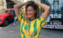 Karol G arma fiesta durante show de medio tiempo de la NFL en Brasil