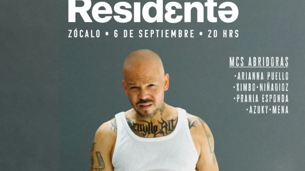 Cómo ver en Vivo el concierto de Residente en el Zócalo de la CDMX