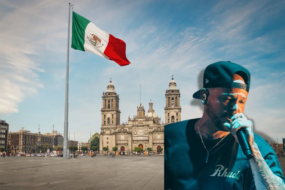 Zócalo CDMX, Residente. Foto: IG (@residente) | Canva