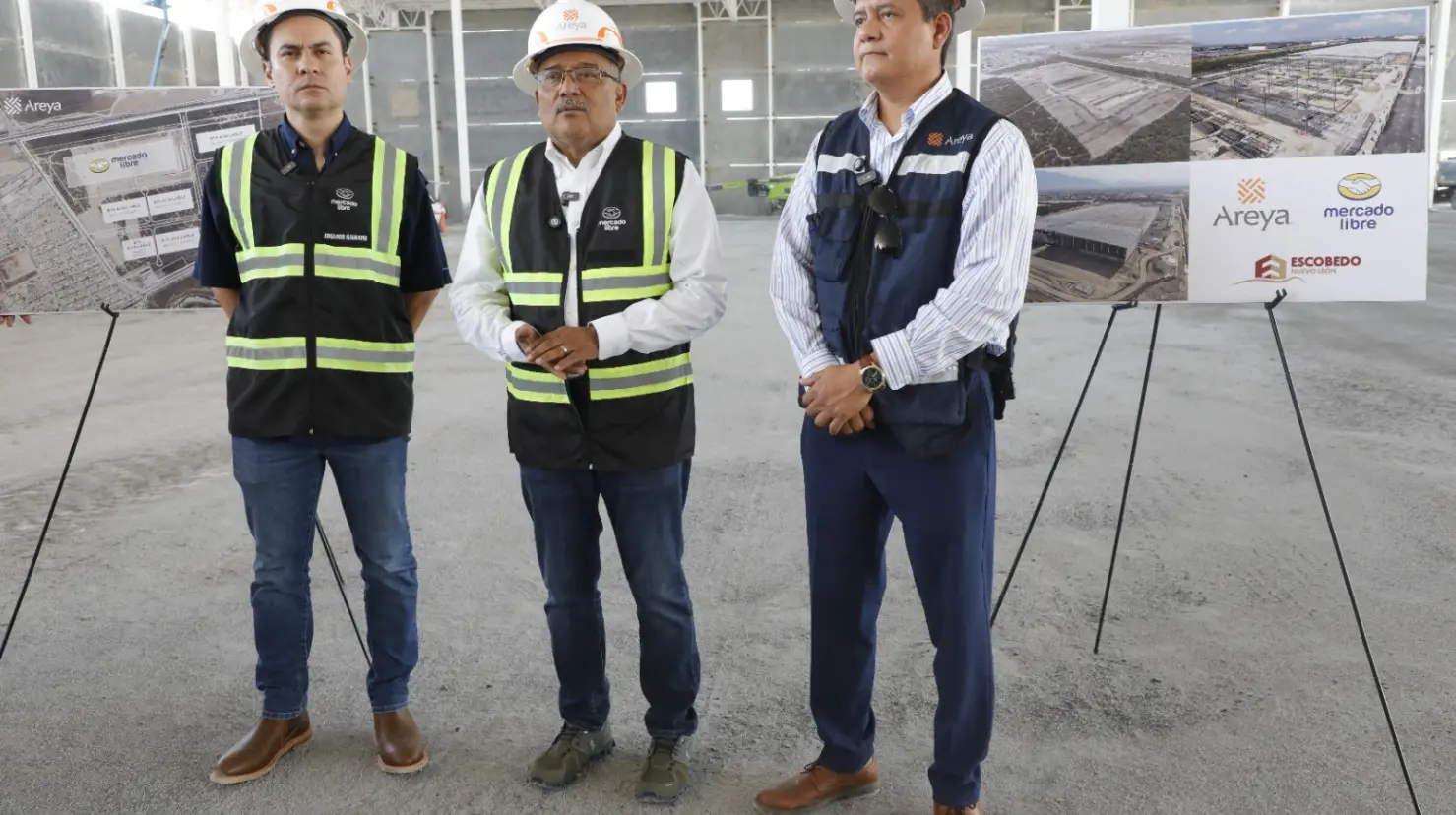 La obra, ubicada en el Areya Escobedo Industrial Park, se enmarca en el Plan México de la presidenta Claudia Sheinbaum y promete consolidar a la ciudad como epicentro logístico del norte del país. Foto: Gobierno de Escobedo.