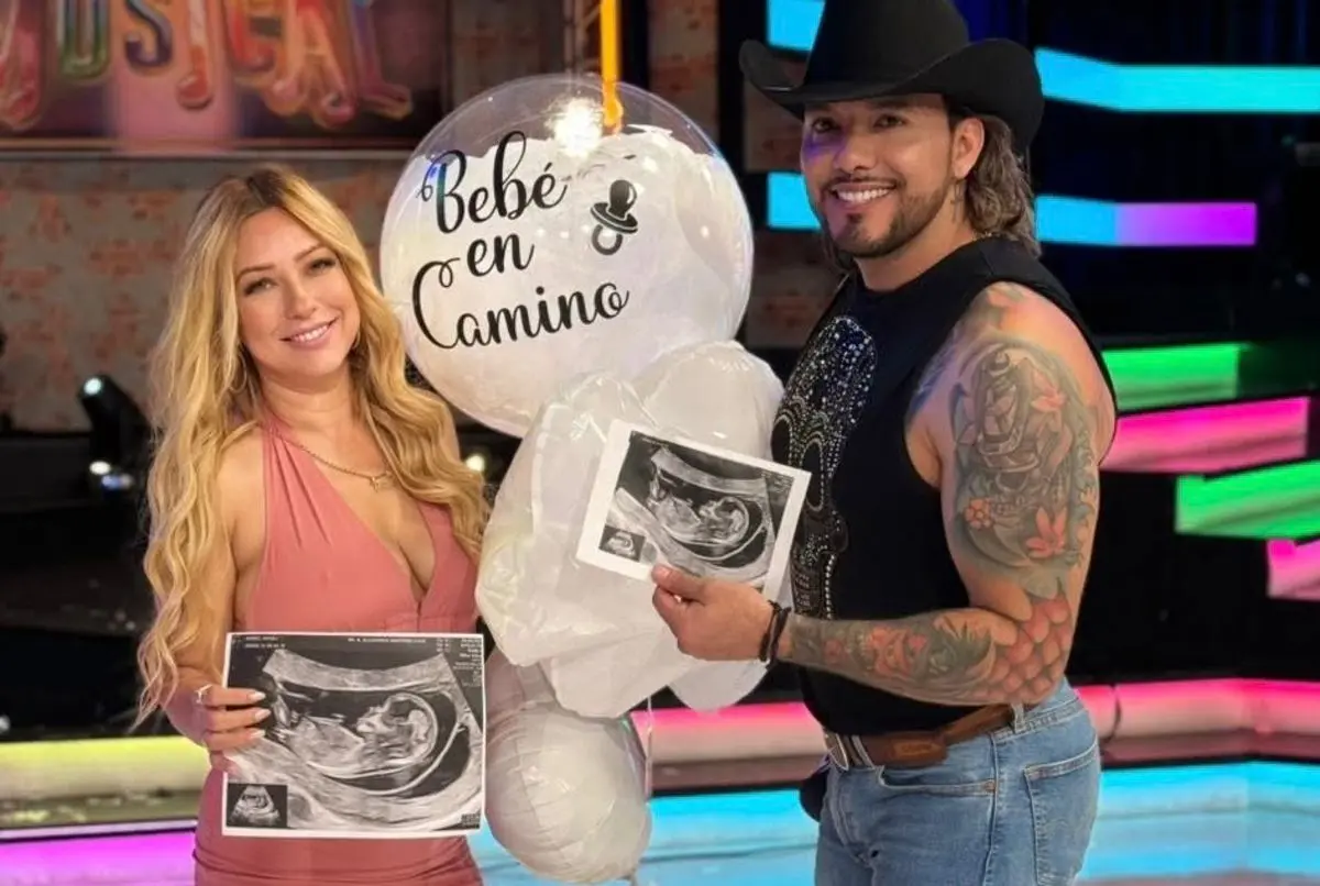 Nataly Gómez y El Potro Garza serán papás, así lo dieron a conocer durante programa en vivo Foto: IG Nataly Gómez