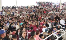FOTOS | Miles llenaron la Feria de Durango durante la visita de Claudia Sheinbaum