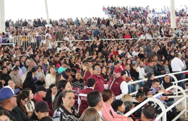 FOTOS | Miles llenaron la Feria de Durango durante la visita de Claudia Sheinbaum