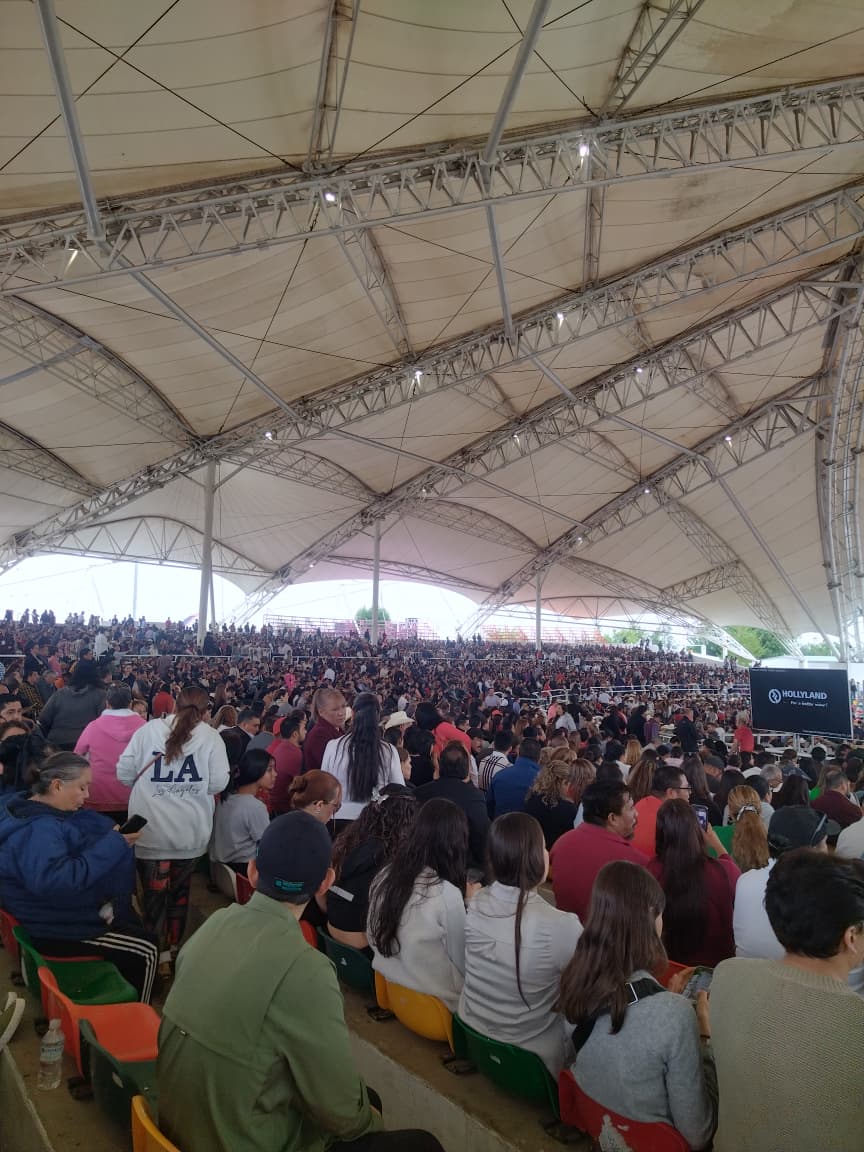 A hora y media de iniciar el evento, así luce la Velaria A hora y media de iniciar el evento, así luce la Velaria