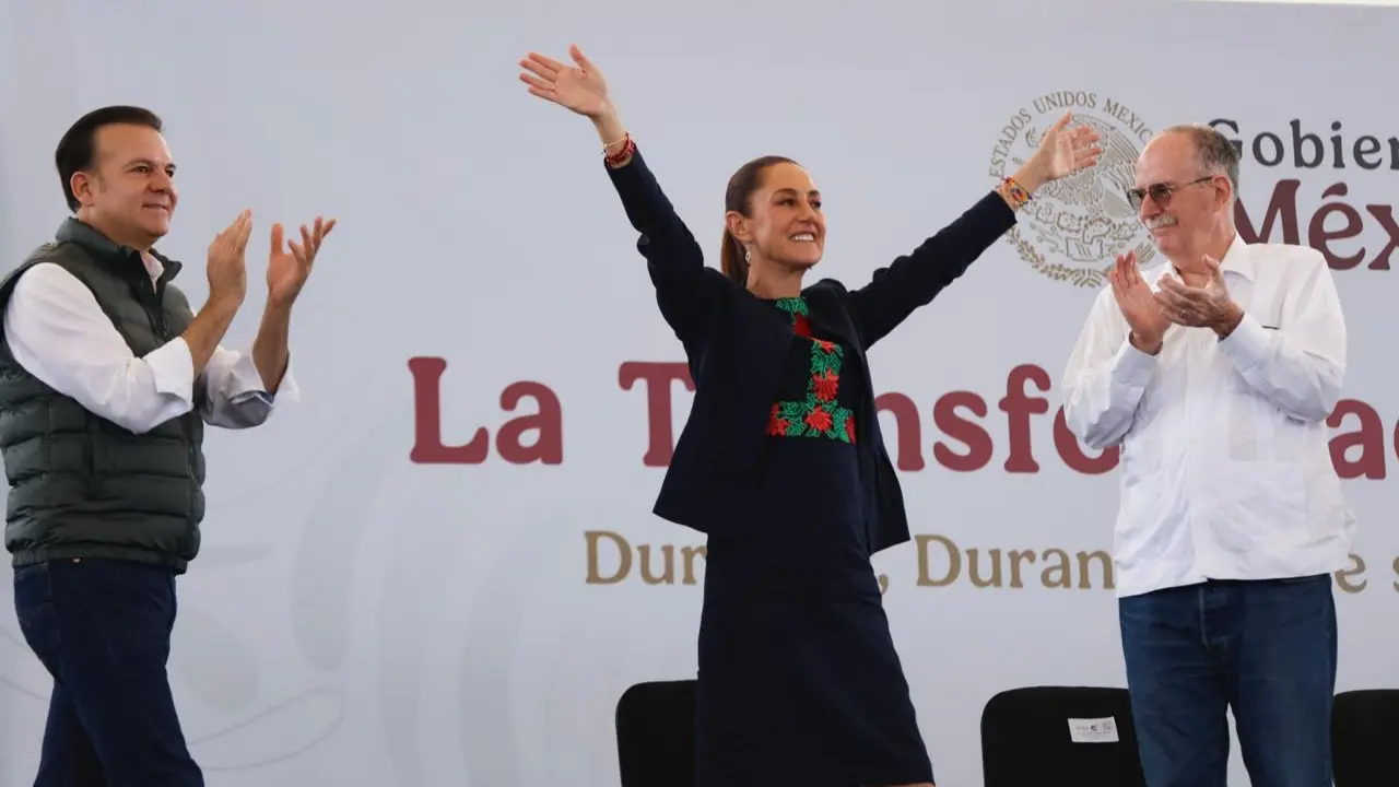 Claudia Sheinbaum, presidenta de México, presentó su informe La Transformación Avanza en Durango. Foto: Gobierno de México.