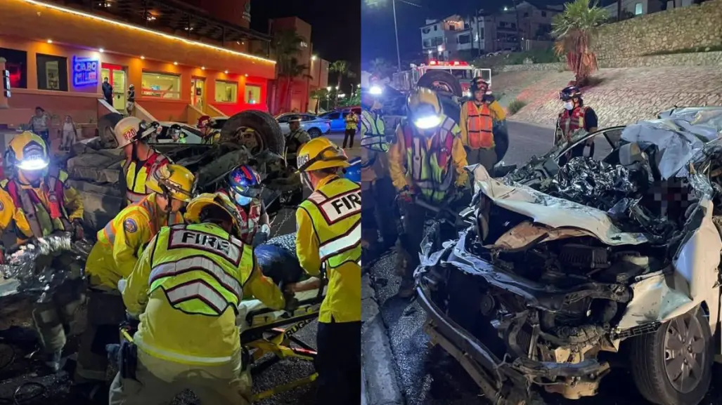 (VIDEO) Accidente vial en San José del Cabo deja 2 muertos y 4 heridos