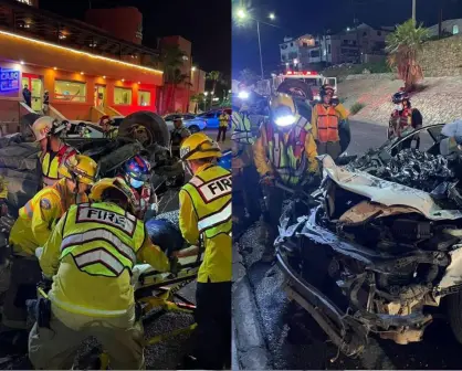 (VIDEO) Accidente vial en San José del Cabo deja 2 muertos y 4 heridos