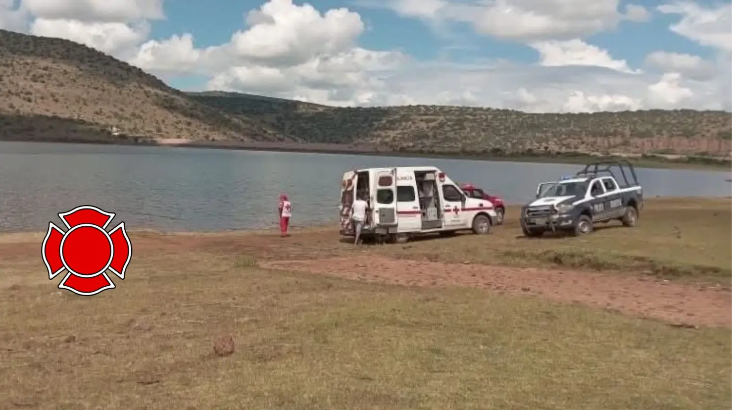 Un adolescente murió ahogado en la Presa Caboraca. Foto: Cruz Roja Canatlán.