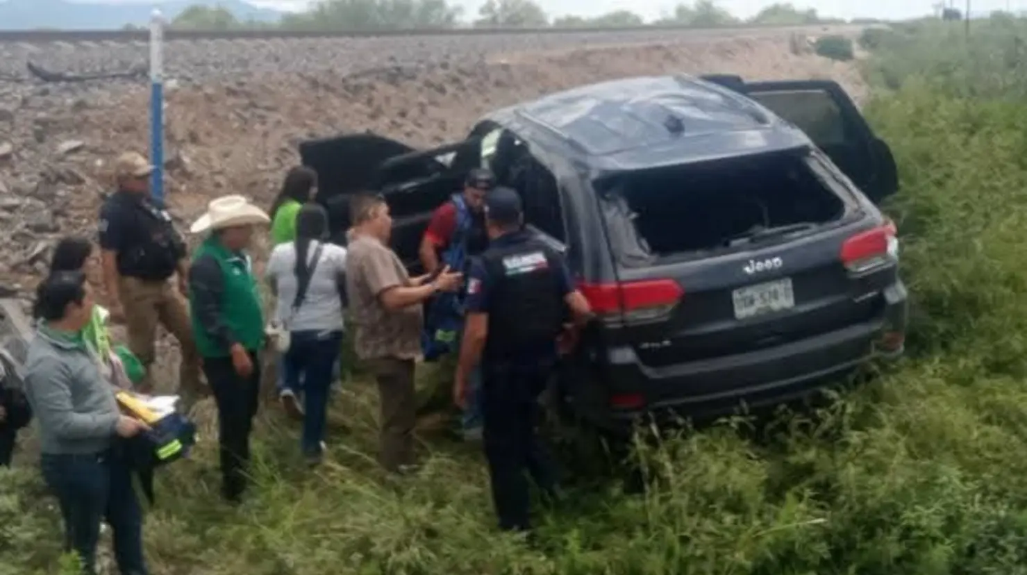 Tres diputadas potosinas del PVEM sufren accidente en Real de Catorce. Foto: X (@laroja_mx)
