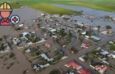 Este poblado de Santiago Papasquiaro,  quedó bajo el agua tras las lluvias del 7 de septiembre
