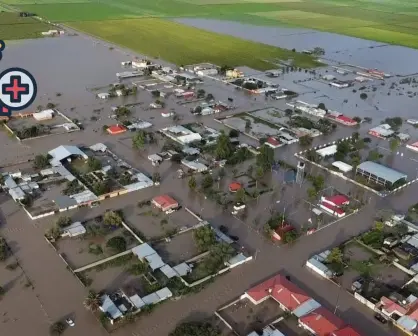 Este poblado de Santiago Papasquiaro,  quedó bajo el agua tras las lluvias del 7 de septiembre