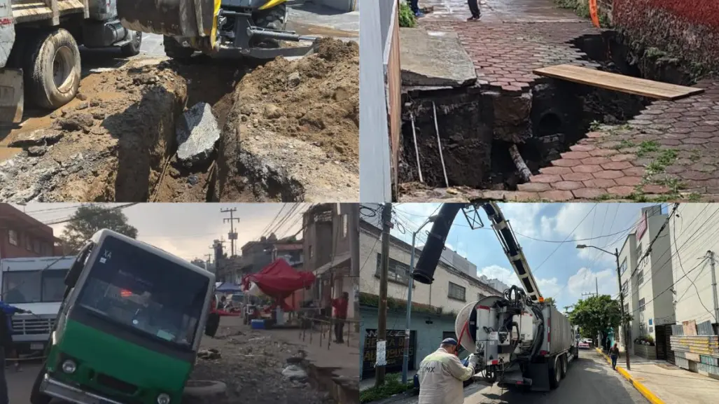 Red de agua y drenaje obsoleta en CDMX: pérdidas, fugas y socavones por tuberías viejas