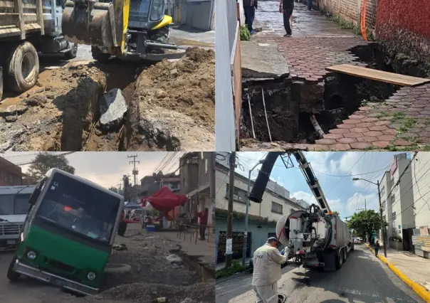 Red de agua y drenaje obsoleta en CDMX: pérdidas, fugas y socavones por tuberías viejas