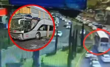 VIDEO | Momento exacto en que autobús intenta ganarle al tren en Atlacomulco y es embestido