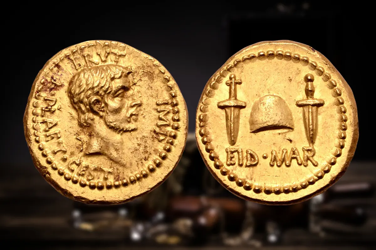 En una subasta sorprendente, una moneda de oro de Bruto alcanzó más de dos millones de dólares, sorprendiendo a coleccionistas. Foto: Canva