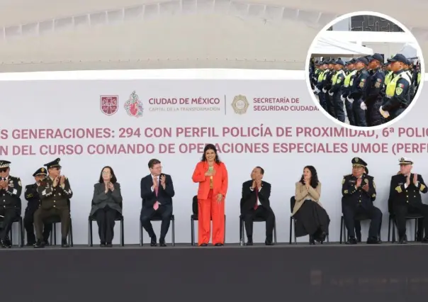 Clara Brugada suma 450 nuevos policías para reforzar la seguridad en CDMX