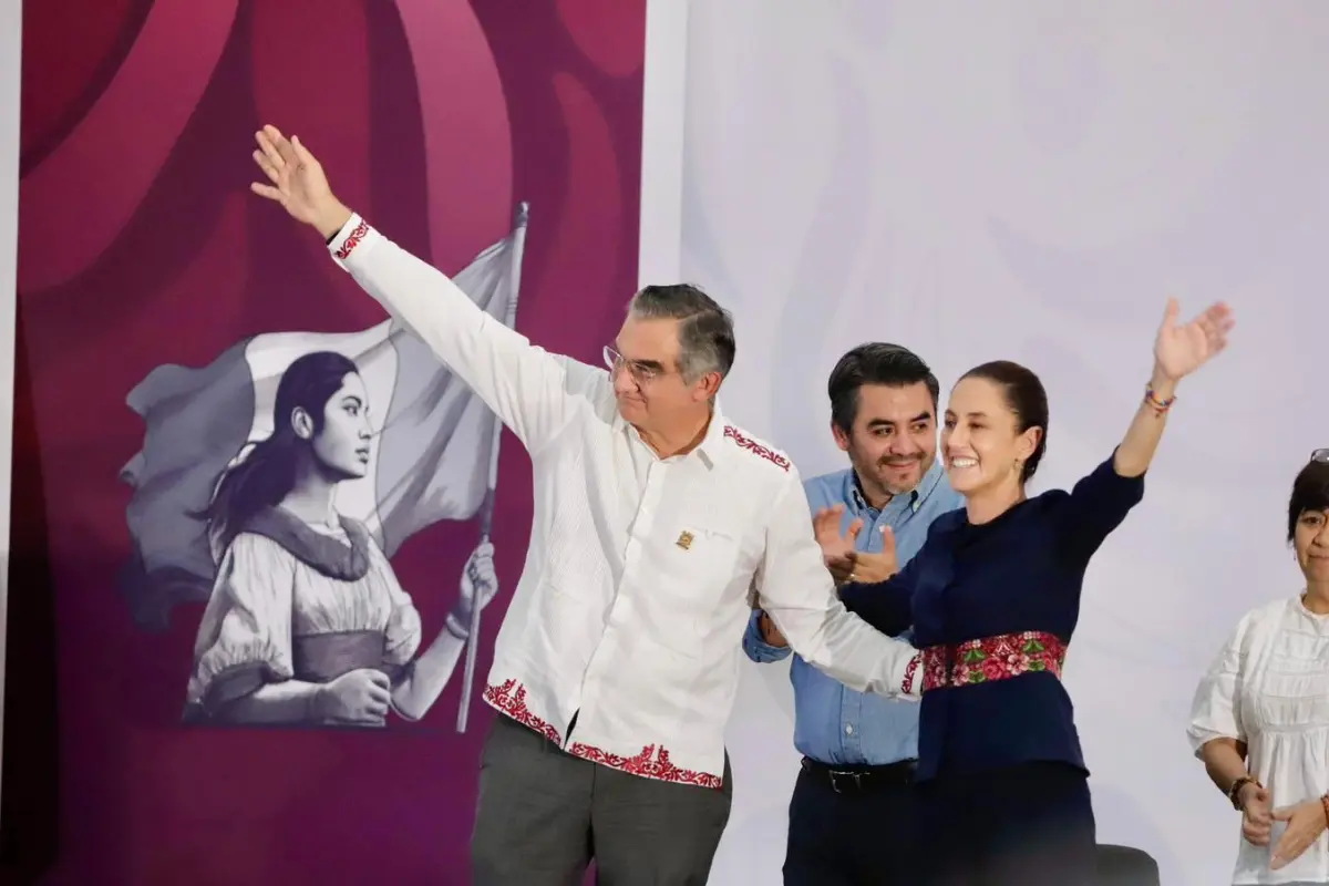 Durante su visita a Tamaulipas, la presidenta Claudia Sheinbaum presentó los proyectos de infraestructura que se desarrollan en el estado como parte de la Cuarta Transformación. Foto: Gobierno de México