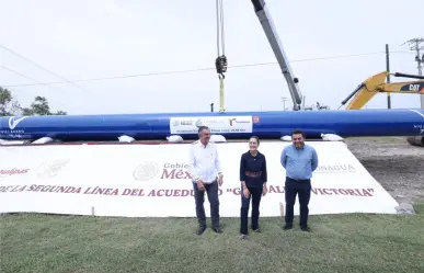 Claudia Sheinbaum supervisa construcción del nuevo acueducto en Ciudad Victoria