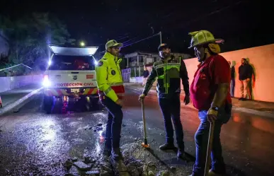 David de la Peña atiende afectaciones por lluvias en Santiago